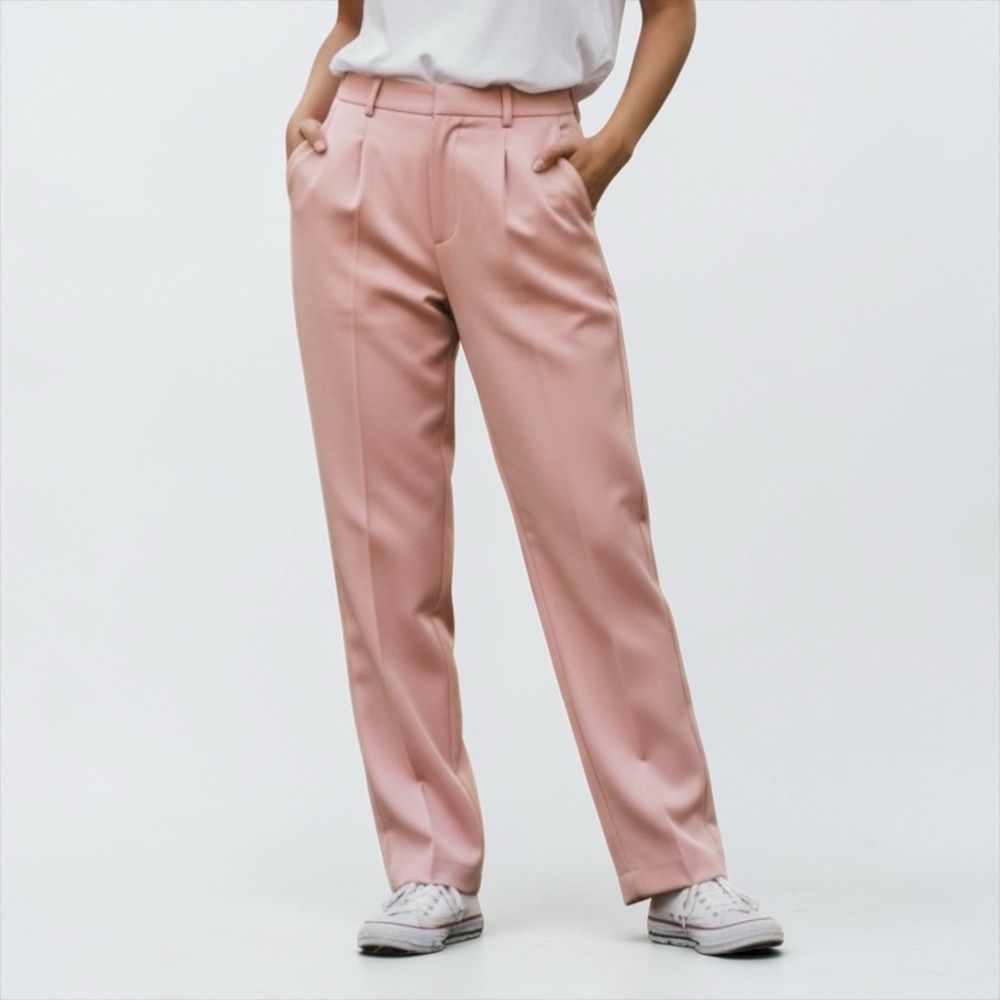Express Blush Pink High Rise Pleated Ankle Pants Size 2 NWOT
